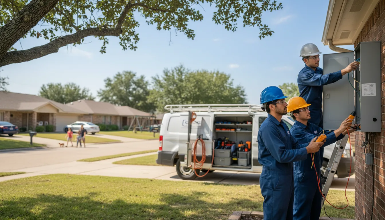 Certified electrician providing emergency electrical services in Cambridge, IA